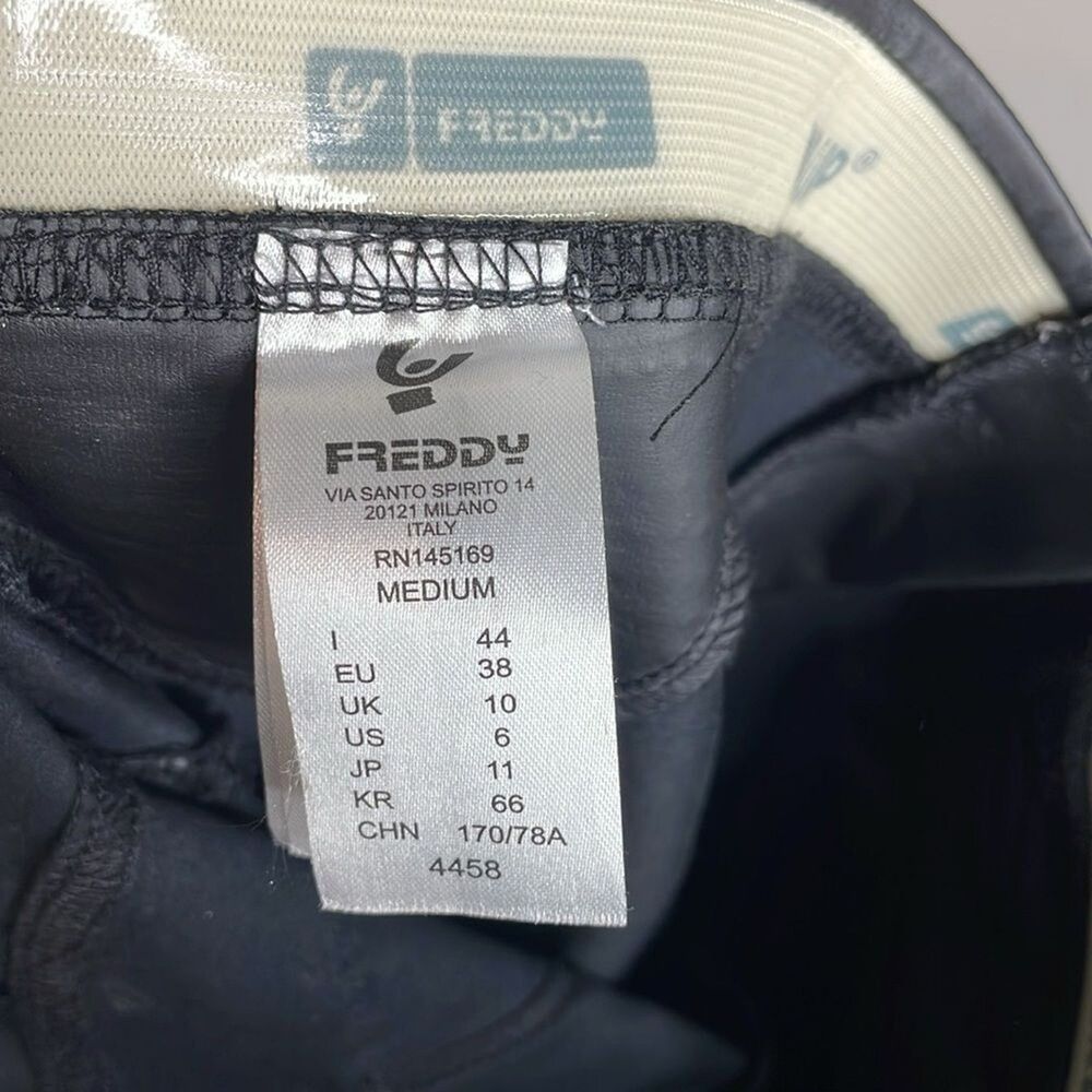 FREDDY WR.UP Motorcycle Coated Cotton Low Rise Skinny Pants Size 6 - Picture 6 of 7